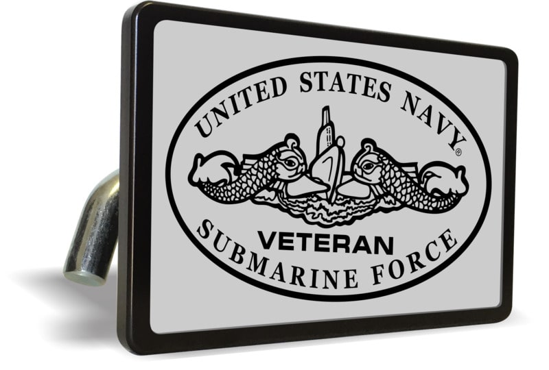 U.S. Navy Veteran Submarine Force - Tow Hitch Cover (s/b)